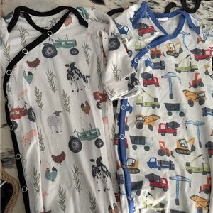 Charming Farm and Construction Bodysuit Set